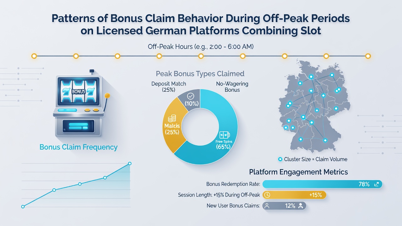 Statistische Auswertung von Bonusclaims in Off-Peak-Zeiten auf hybriden Plattformen