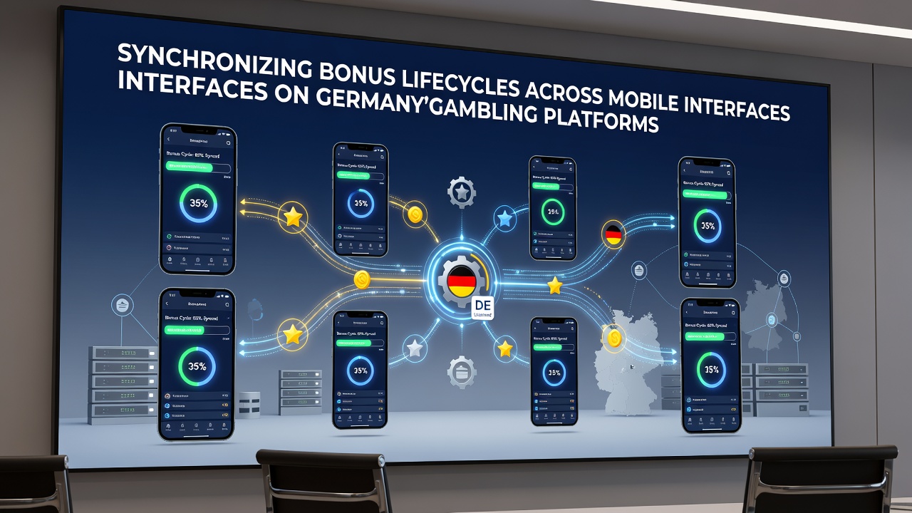 Detailansicht einer mobilen App mit synchronisierten Bonus-Informationen auf einer deutschen Glücksspielplattform